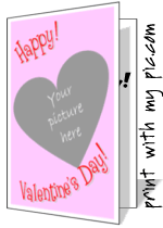 Printable Valentine's Day card templates, online card templates to