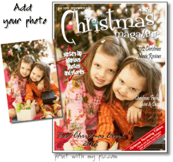 Christmas magazine template | make and print a Christmas magazine cover ...